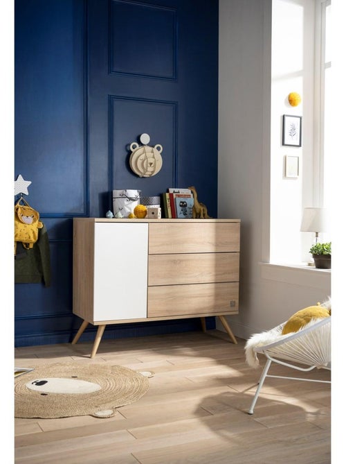 Cassettone in legno a 1 anta e 3 - SAUTHON - Kiabi