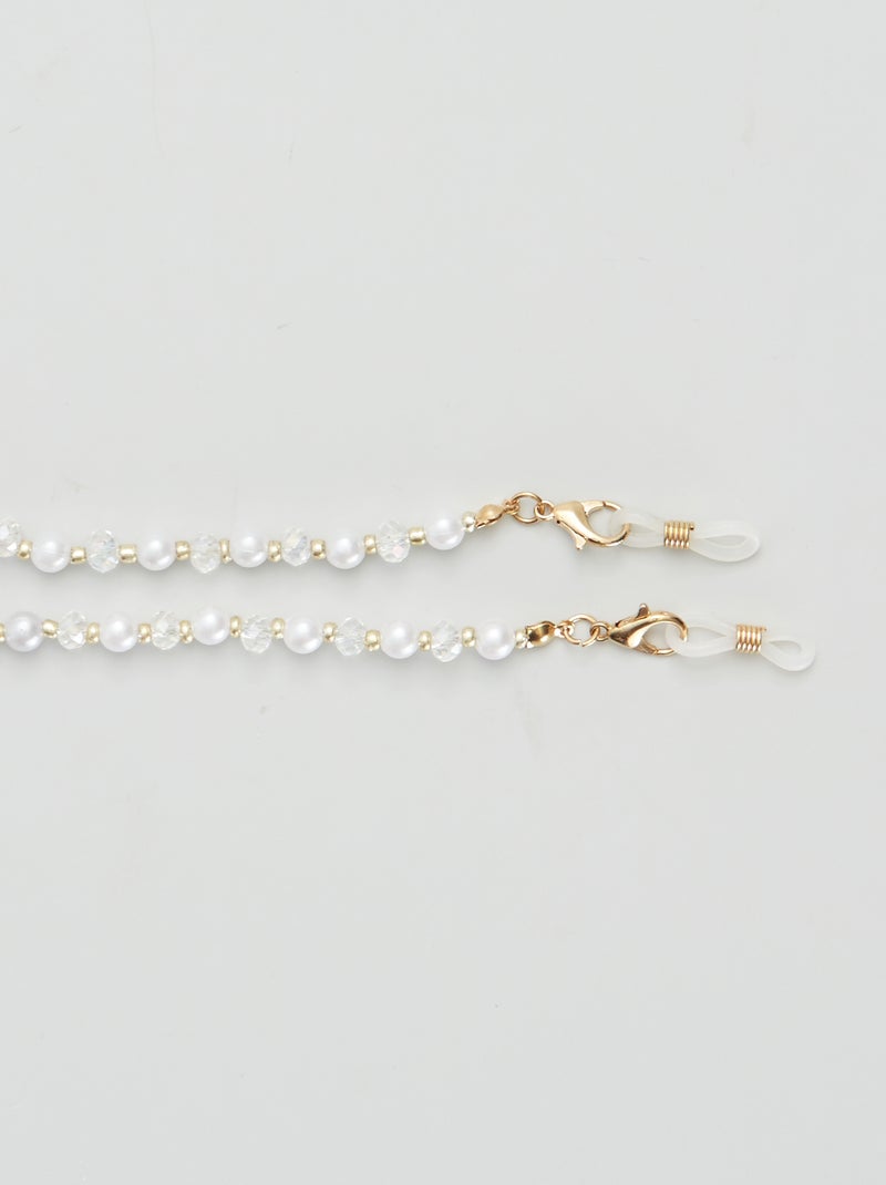 Catenella per occhiali BIANCO - Kiabi
