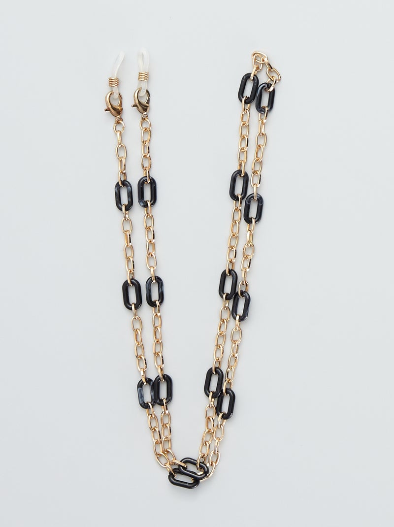 Catenella per occhiali con maglia bicolore BEIGE - Kiabi