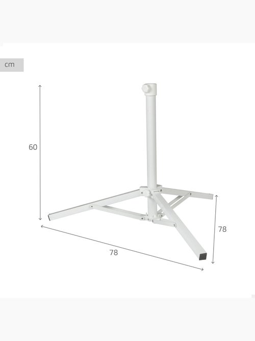 Cavalletto pieghevole a 3 gambe per ombrellone - 78x78x60 cm - Kiabi