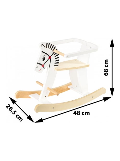 Cavallo a dondolo evolutivo legno con protezione Mamabrum - Kiabi