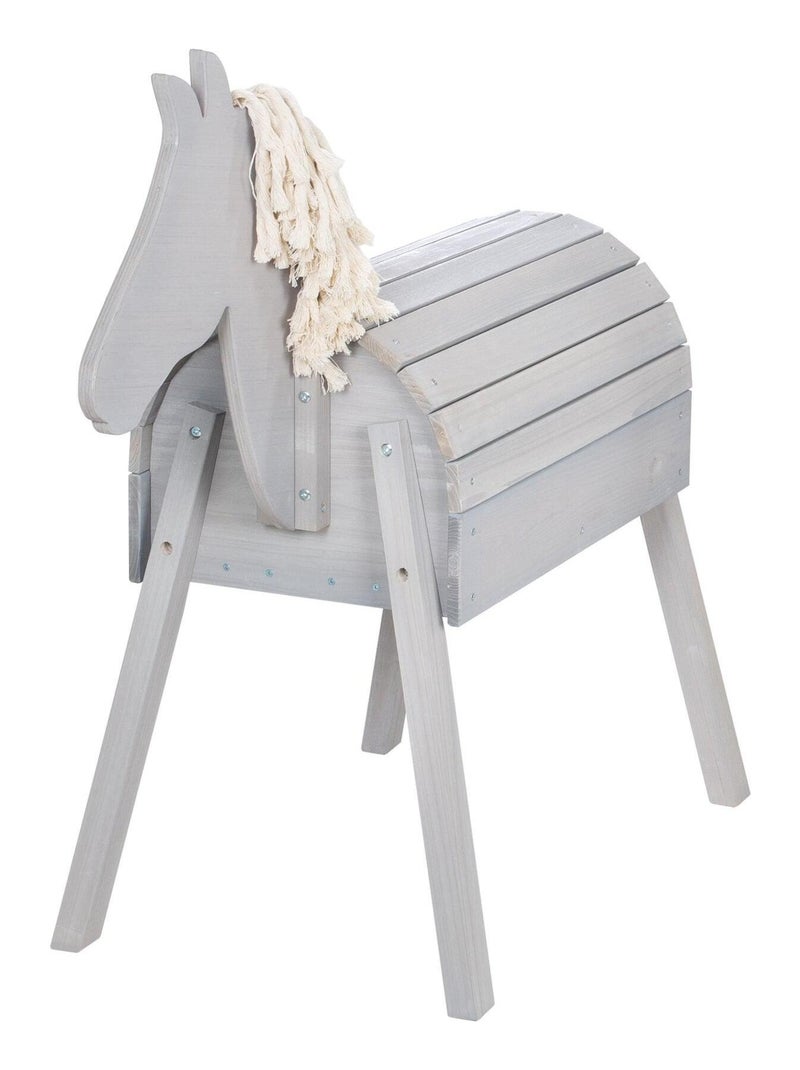 Cavallo da giardino in legno massello resistente per bambini "Roba Outdoor+" Grigio - Kiabi
