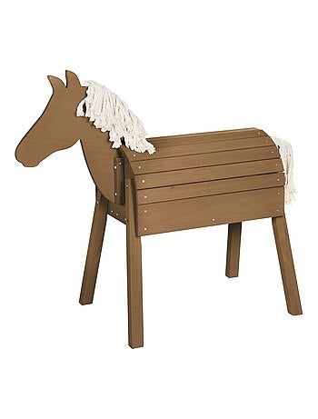 Cavallo da giardino in legno massello resistente per bambini "Roba Outdoor+