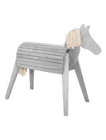 Cavallo da giardino per bambini – legno massello resistente "Roba Outdoor+