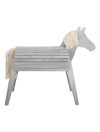 Cavallo da giardino per bambini – legno massello resistente "Roba Outdoor+