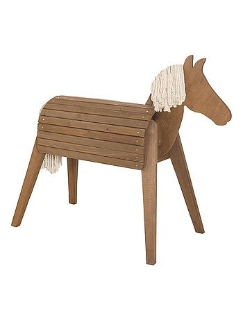 Cavallo da giardino per bambini – legno massello resistente "Roba Outdoor+