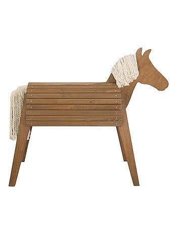 Cavallo da giardino per bambini – legno massello resistente "Roba Outdoor+