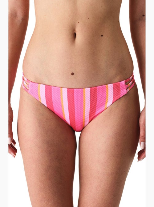 Celinda slip bikini elegante a righe testurato a vita media penti - Kiabi Celinda slip bikini elegante a righe testurato a vita media penti - Kiabi