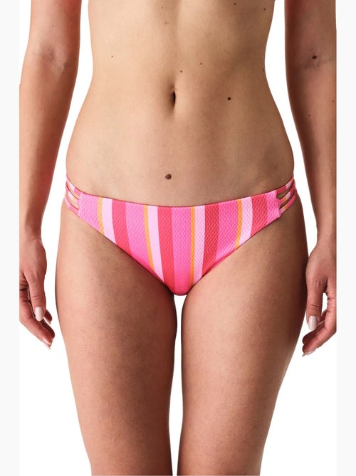 Celinda slip bikini elegante a righe testurato a vita media penti - Kiabi Celinda slip bikini elegante a righe testurato a vita media penti - Kiabi
