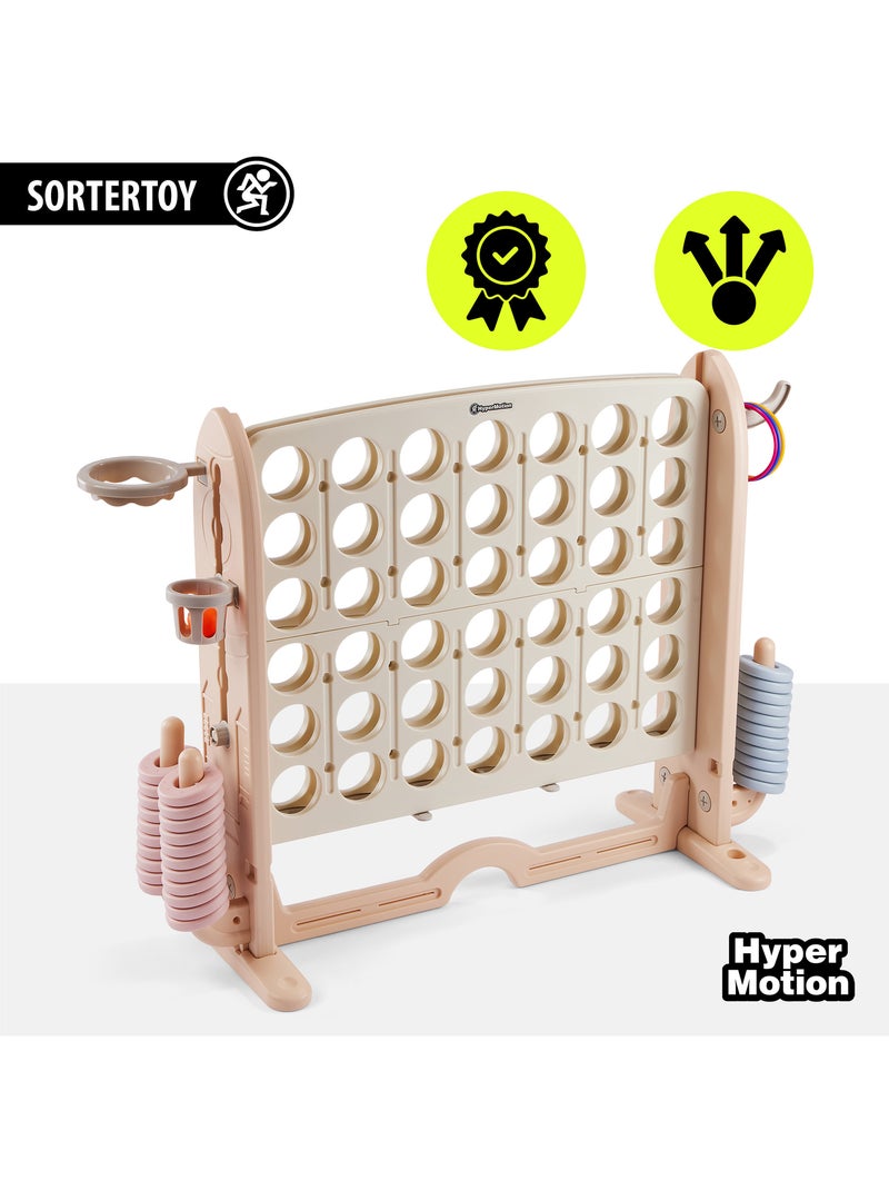 Centro giochi educativo 4 in 1 hypermotion per bambini con basket, golf, anelli e forza 4 N/D - Kiabi