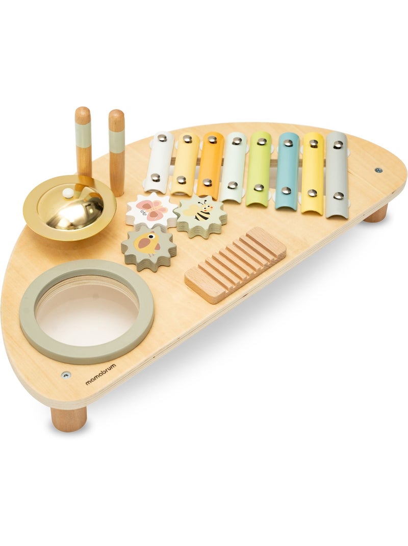 Centro Musicale Bambini in Legno – Xilofono, Tamburo e Gioco Sensoriale, Bimbo 9 Mesi+ N/D - Kiabi