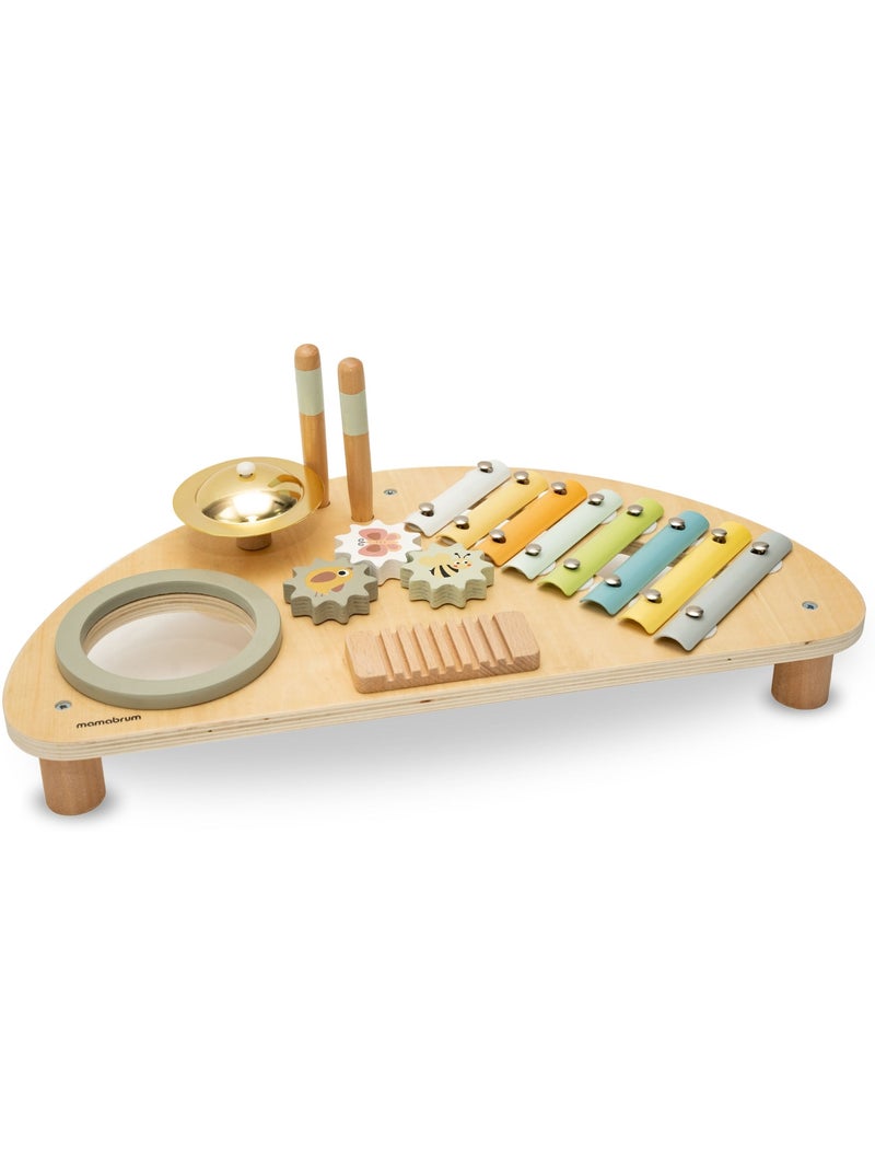 Centro Musicale Bambini in Legno – Xilofono, Tamburo e Gioco Sensoriale, Bimbo 9 Mesi+ N/D - Kiabi