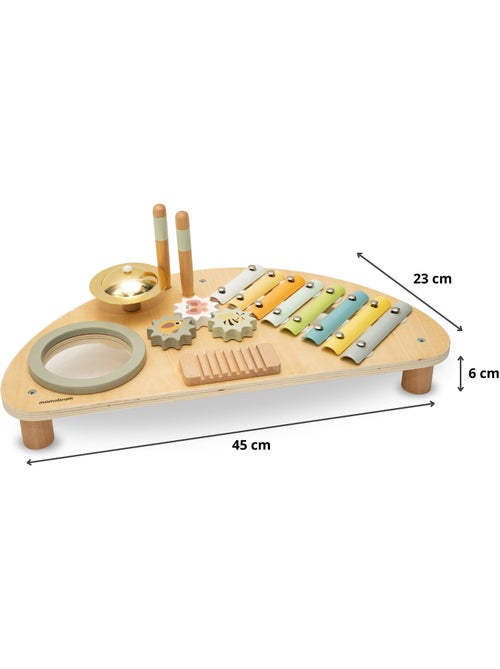 Centro Musicale Bambini in Legno – Xilofono, Tamburo e Gioco Sensoriale, Bimbo 9 Mesi+ - Kiabi