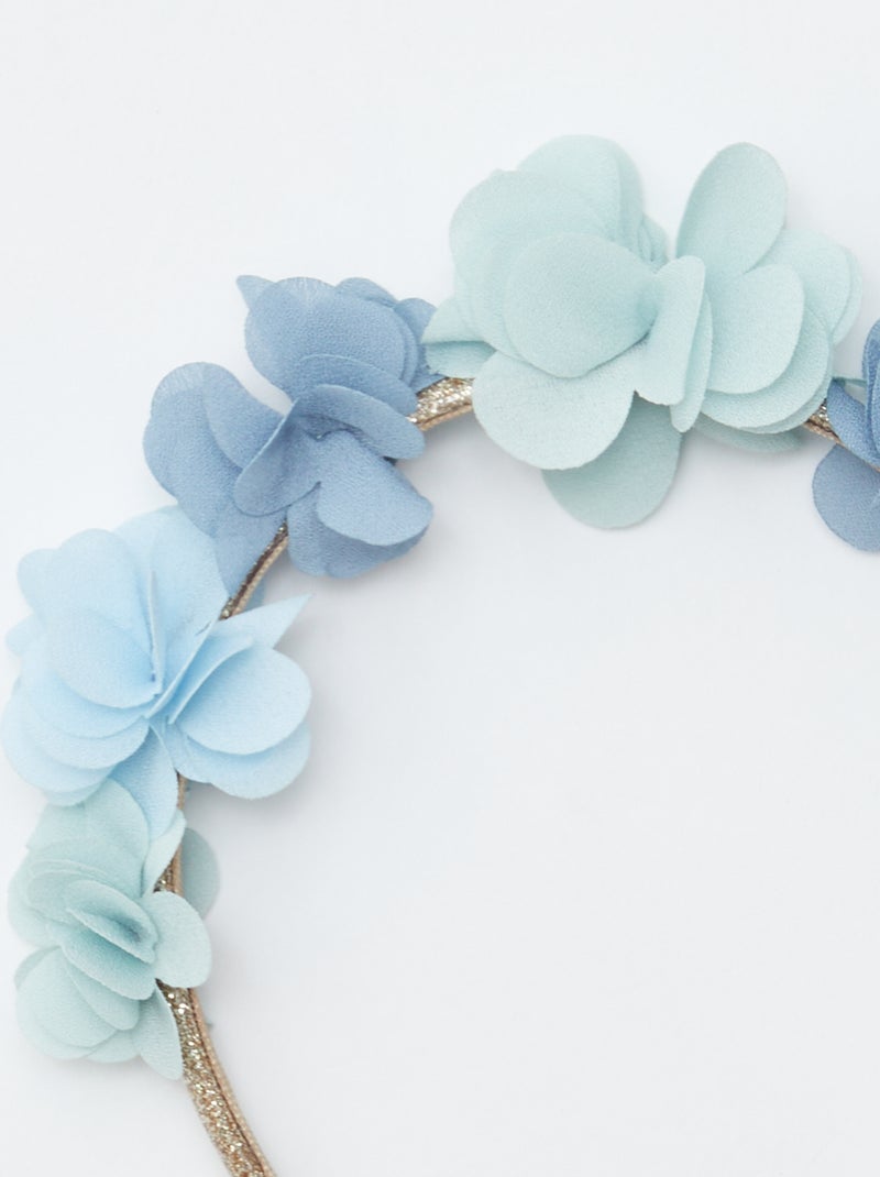 Cerchietto a fiori da cerimonia BLU - Kiabi
