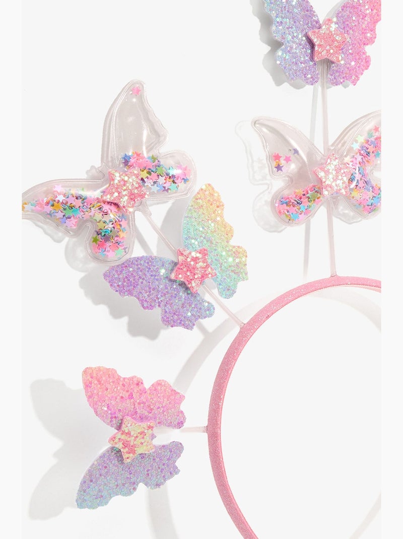 Cerchietto bambina con farfalla penti Rosa - Kiabi
