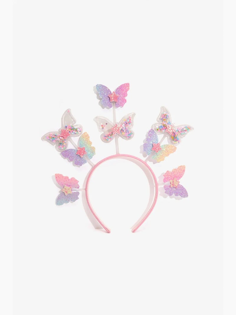 Cerchietto bambina con farfalla penti Rosa - Kiabi