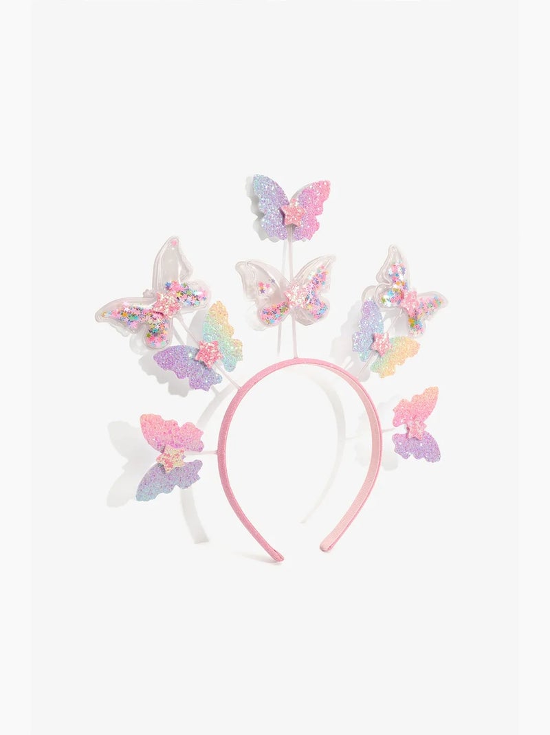 Cerchietto bambina con farfalla penti Rosa - Kiabi