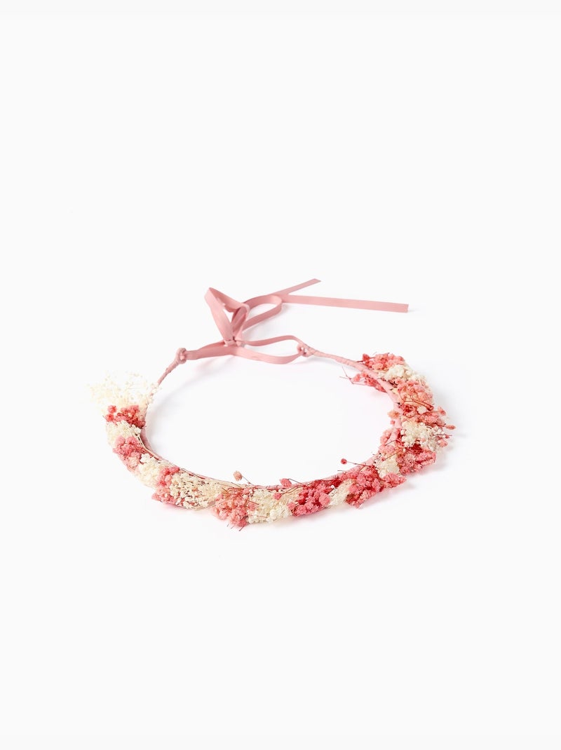 Cerchietto con applicazione floreale e lacci Multicolore - Kiabi