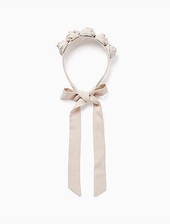 Cerchietto con fiori e lacci