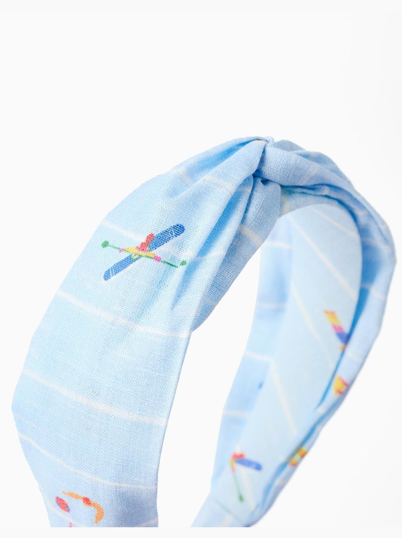 Cerchietto con nodo Carolina Celas x Zippy Blu chiaro - Kiabi
