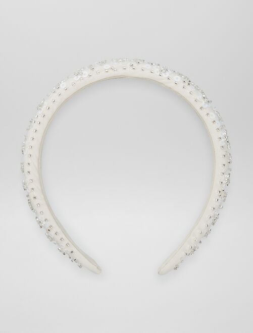 Cerchietto con perle e paillettes - Kiabi
