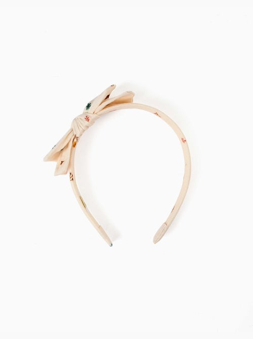 Cerchietto con stampa floreale e fiocco - Kiabi
