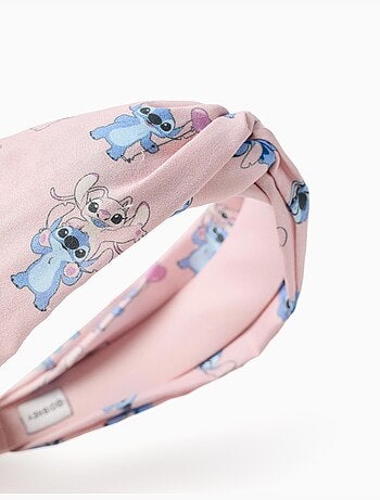 Cerchietto con stampa Stitch e Angel