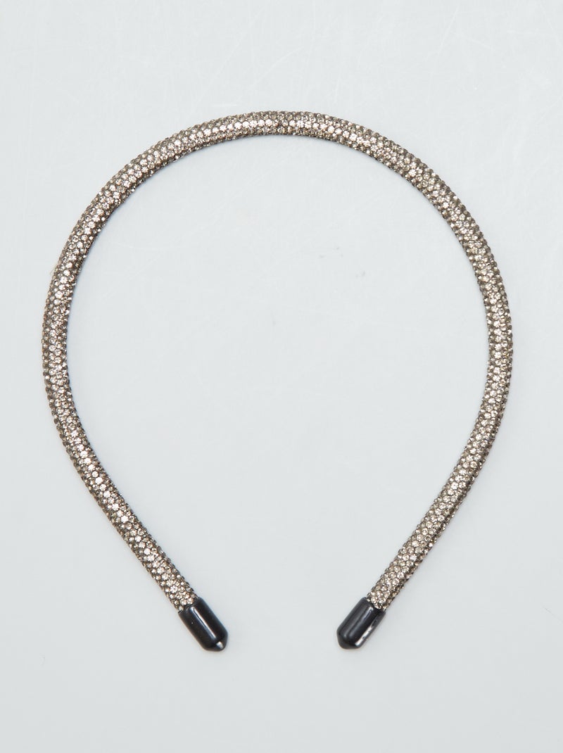 Cerchietto con strass MARRONE - Kiabi