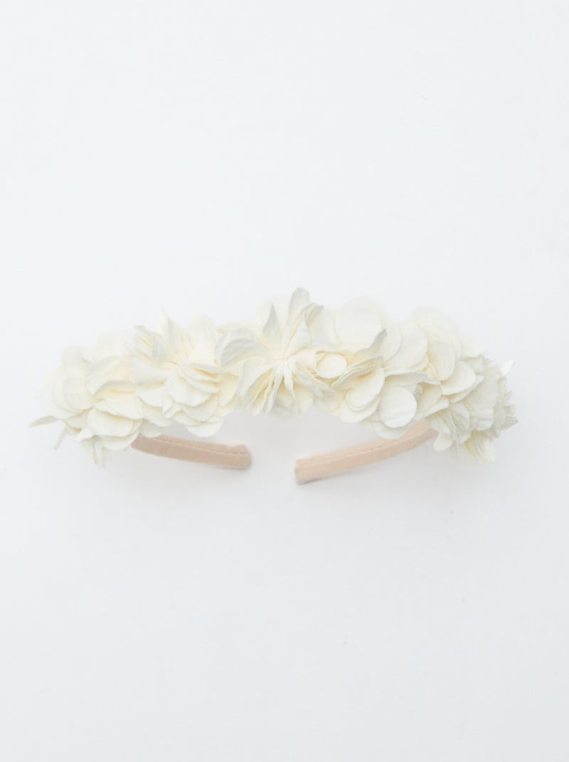 Cerchietto floreale Bianco - Kiabi