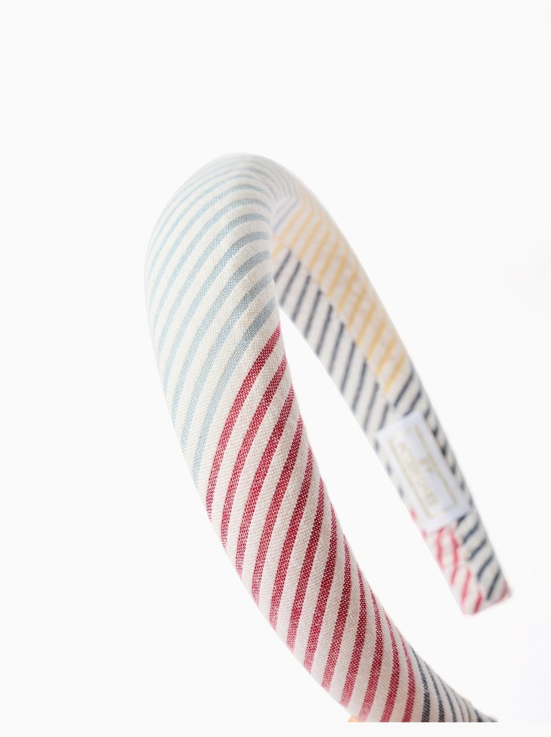 Cerchietto imbottito a righe You&Me Rosso - Kiabi