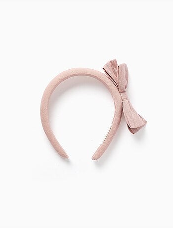 Cerchietto imbottito con fiocco sulla sommità