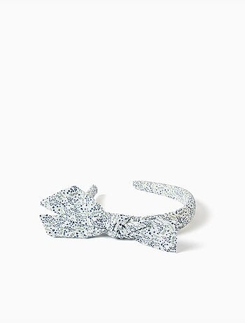 Cerchietto imbottito floreale con fiocco You&Me