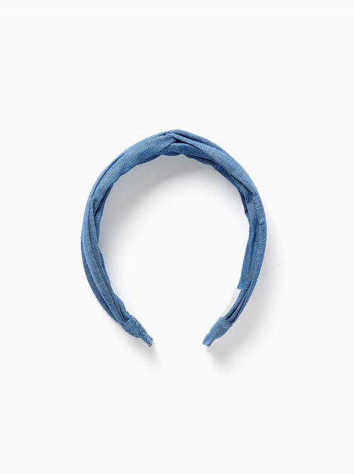 Cerchietto in denim con nodo sopra - Kiabi