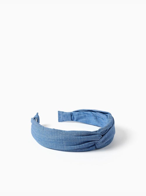 Cerchietto in denim con nodo sopra - Kiabi
