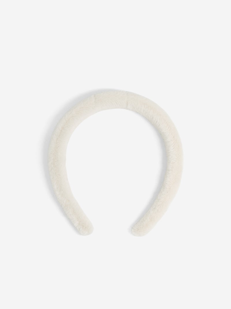 Cerchietto in maglia morbida e pelosa Beige - Kiabi