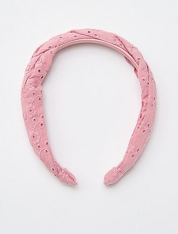 Cerchietto in pizzo sangallo