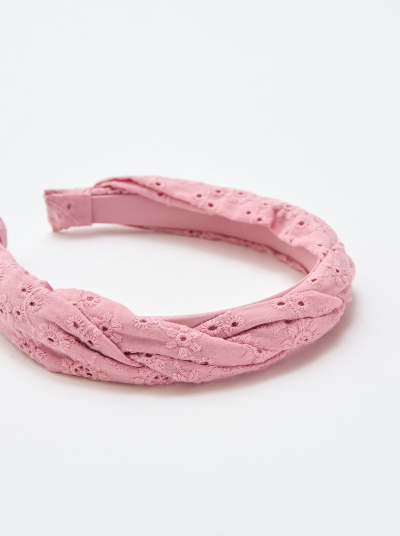 Cerchietto in pizzo sangallo Rosa - Kiabi