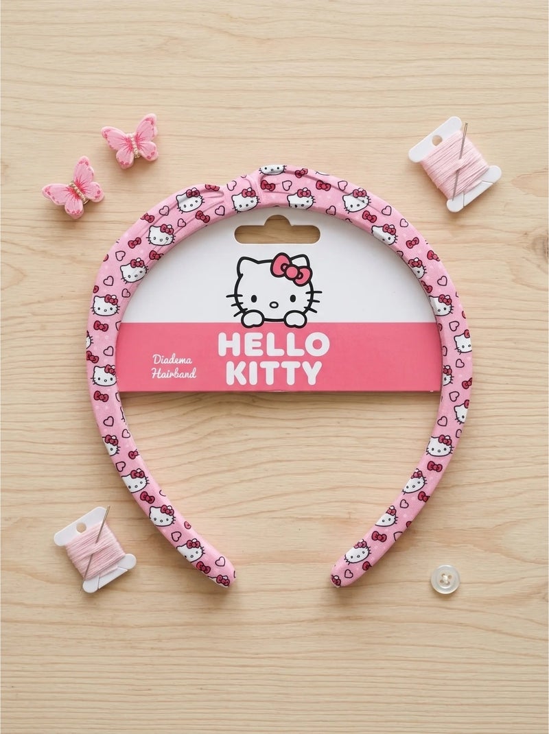 Cerchietto in tessuto morbido Hello Kitty Sanrio Rosa - Kiabi