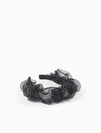 Cerchietto in tulle con stelle e lune