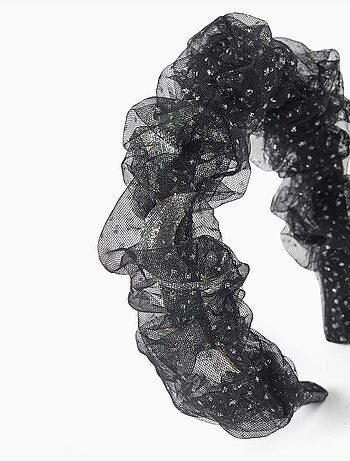 Cerchietto in tulle con stelle e lune
