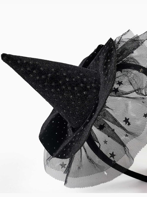 Cerchietto in velluto con cappello da strega - Kiabi