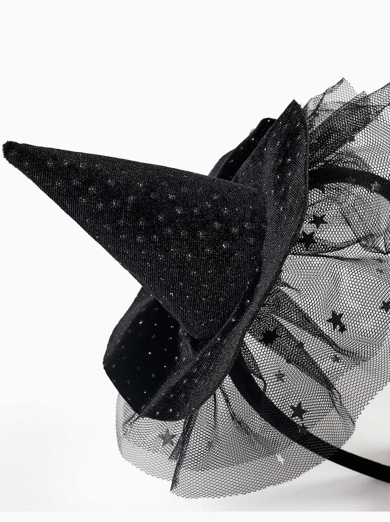 Cerchietto in velluto con cappello da strega Nero Nero - Kiabi