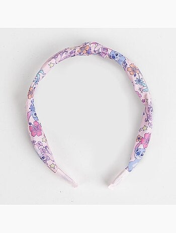 Cerchietto per capelli bambino Stitch: orecchie e fiocco per bambina