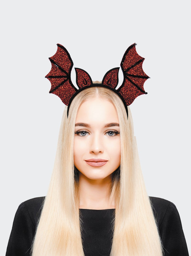 Cerchietto pipistrello rosso/nero - Kiabi