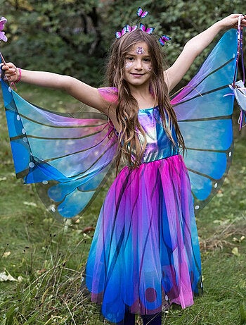 Cerchietto regina dei ghiacci con treccia accessorio costume bambini - Great Pretenders