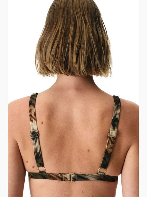 Cesira top bikini con scollo a v profondo, stampa zebra e filo lucido penti - Kiabi Cesira top bikini con scollo a v profondo, stampa zebra e filo lucido penti - Kiabi