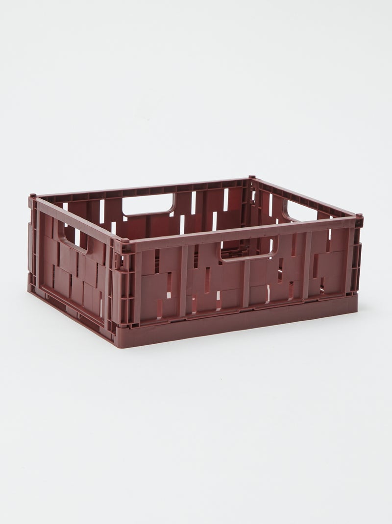 Cesta contenitore in plastica (34 x 25 cm) Marrone - Kiabi