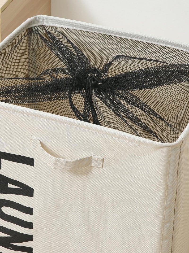 Cesti per la biancheria in Poliestere PROMO LINGE Bianco - Kiabi