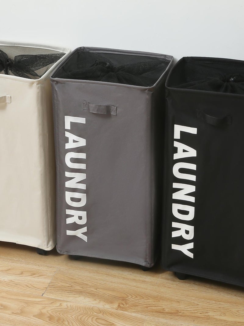Cesti per la biancheria in Poliestere PROMO LINGE Bianco - Kiabi