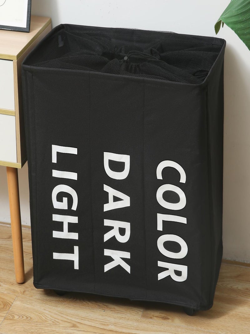 Cesti per la biancheria in Poliestere PROMO LINGE Nero - Kiabi